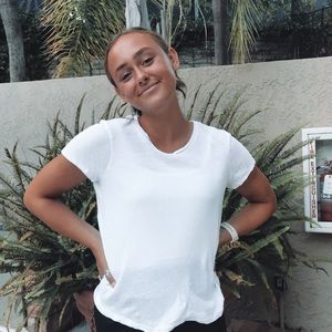 white distressed tshirt